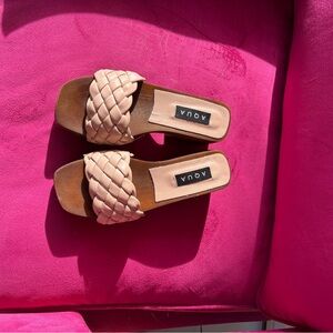 Aqua Blush Leather clog made in Italy 7
